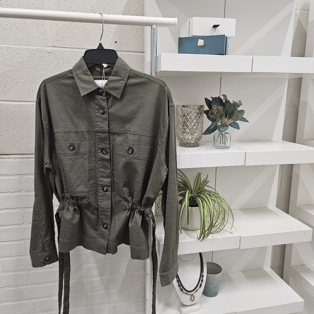 Twill Button Up Jacket